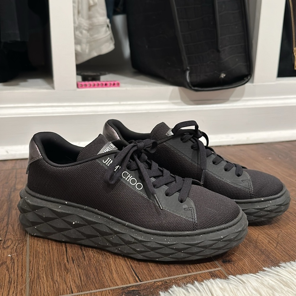 Jimmy Choo black sneaker. - Picture 2 of 3